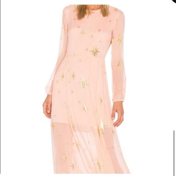 For Love & Lemons Gilded Star Maxi Dress - Picture 2 of 13